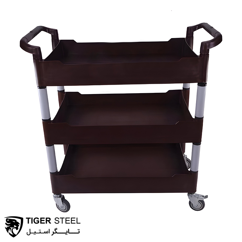 ترولی ظروف کثیف ۳ طبقه گود مدل AB395-3